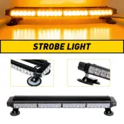 54LED Strobe Light Bar White Amber Emergency Warning Traffic Advisor Lamps 12V