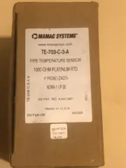 L@@K MAMAC SYSTEMS PIPE TEMPERATURE SENSOR OEM# TE-703-C-3-A 1000 OHM PLATINUM