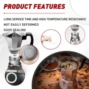 6 Pcs Gasket Seal Rings for Bialetti Moka Express Dama 3/4 Cups - Spare Food ...