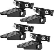 Motorcycle rear passenger footrest Pair Black Retro Motorcycle Rear Passenger Foot Peg Folding UN&IVE&RSAL Parts(2 Pair)