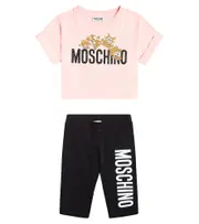 [Moschino Kids] Moschino Kids Cotton-blend T-shirt and shorts set Y 14 multicoloured