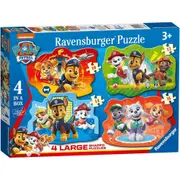 4pc Ravensburger Paw Patrol Pups Away Shaped Jigsaw Childrens/Kids Puzzle 3Y+