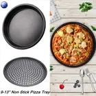 23/29/33cm Round Carbon Steel Crusty Bake Pizza Oven Baking Tray/Plate Non Stick