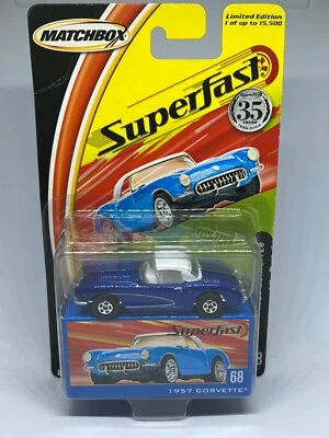 MATCHBOX SUPERFAST 35TH ANNIVERSARY LIMITED EDITION #68 1957 CORVETTE