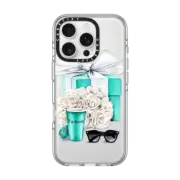 iPhone 16 Pro Clear Case MagSafe Compatible Blue gift box