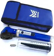 ENT Fiber Optic Otoscope Set - Ear Diagnostic Scope LED light Illumination Medical Examination Kit- Veterinary Pocket Otoscope Dogs Pet (Blue Mini Otoscope)