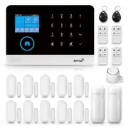 WiFi 4G Alarm System for Home Security, Wireless Home Alarm 20 Piece Kit with...