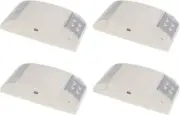 EXITLUX 4 Pack Led Exit Sign with Emergency Lighting Battery Backp -Two LED Adju