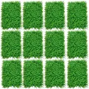 YIYIBYUS 15 .74 in. x 23.62 in. Green Artificial Boxwood Hedge Greenery Panels