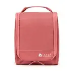 Tosca 10 Travel Accessory Organiser Double Zipper Storage Bags 26x24cm Peach