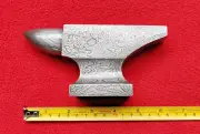 Handmade Damascus Steel Mini Anvil Paper Weight Purpose