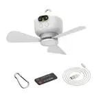 Ceiling Fan with Light Mute Lighting Tool for Farmhouse Study Room Apartment