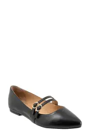 Trotters Emerald Pointed Toe Mary Jane Flat in Black at Nordstrom, Size 5