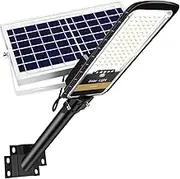 RuoKid Solar Street Lights Outdoor Lamp, 16000lm IP67 Waterproof Light with Anti Broken Remote Control Mounting Bracket, Dusk to Dawn Security Led Flood Light for Yard, Garden, etc.
