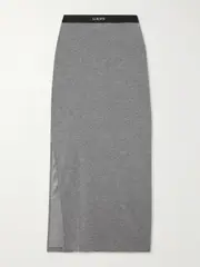 [LOEWE] LOEWE - Jersey Midi Skirt - Gray - small small Gray