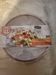 TAILGATING!! BBQ!! Master Chef LARGE Red Mixing Bowl with Transparent Lid 5.8 qt