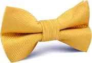 [OTAA] Honey Gold Yellow Twill Kids Bow Tie Yellow Honey Gold Yellow Twill Kids Bow Tie