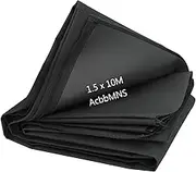 AcbbMNS Heavy Duty Waterproof 600D Polyester Canvas Fabric, Marine Grade Awning Fabric with PVC Backing for Boat Covers, Car Seats, Outdoor Gear, 1.5M x 10M, Black