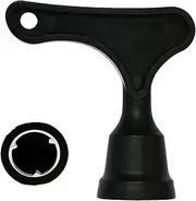 Dlicsy Black Football Stud Wrench, Plastic and Metal Material Football Boot Studs Spanner, Rugby Studs Replacement Tool, Shoe Spikes Accessories for M5 Soccer Shoes and Track Spikes