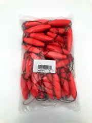 rebelFIN 50RSF0 2" RED - CORK String Floats Bobber 50/Bag