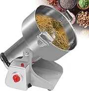 Swing Grain Mill,Electric Grain Mill Grinder, Commercial Spice Grinder Stainless Steel Pulverizer Dry Grinder Grinding Machine, for Dry Spice, Herbs, Nut, Coffee, Rice