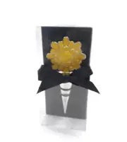 CBK Yellow Daisy Metal Wine Bottle Stopper by Gift Boxed