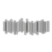 Umbra Sticks Multi Wall Hooks Decorative 5 Flip Down Hat Coat Hanger Rack Grey