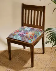 Handmade Cotton Boho Thick Dinning Chair Cushion Pads 16x16" Pads with Ties