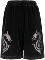 [Alexander Wang] Dragon Crystal Hotfix 男士絲絨平角短褲