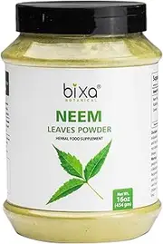 bixa BOTANICAL Neem Leaf Powder (Azadirachta Indica) Natural Blood Purifier | Anti Allergic Herbal Supplement (1 Pound / 16 Oz) |