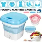 AU Mini Washing Machine Bucket Folding Portable Laundry Machine Clothes Washing