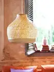 Ikea Misterhult Pendant Lamp Bamboo 18 " Modern Light Fixture New