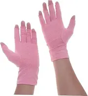 Healeved Pink Breathable Compression Gloves for Relief Non Slip Open Finger for Carpal Tunnel Support Comfortable Hand Rehabilitation