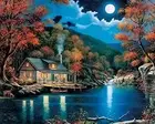DIY Paint by Numbers Painting Canvas for Kids or Adults Beginner with Brushes