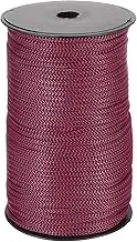 uxcell 1/4 Inch Polypropylene Rope Braided Ropes, 328ft Nylon Rope Hollow Utility Cord for Clothesline, Camping, Hiking, Outdoor, Brick Red