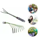 2pcs Leaf Grass Rake Cleaning Rake Garden Debris Hand Rake
