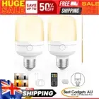 E27 LED Light Bulb, Rechargeable Light Bulbs with Remote Control, Dimmable Timer