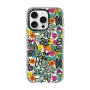 iPhone 16 Pro Clear Case MagSafe Compatible butterfly pop garden
