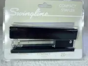 Anti-Microbial Compact Stapler Half Strip Black - Swingline - 20 sheet capacity