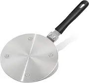 Induction Adapter Plate, Induction Plate, Induction Adapter, Induction Adapter, Heat Induction Diffuser Plate with Removable Handle for Gas, Induction Cooker (Silver, 24 cm)