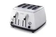 Delonghi Icona 4 Slice Toaster - White