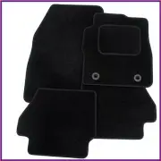 Audi A6 2011+ (C7) Fully Tailored 4 Piece Black Car Mat Set with 8 Clips