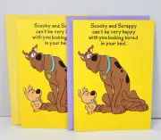 2 Gibson Scooby Doo Scrappy Greeting Card Get Well Connect The Dots Feel Better