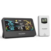 Raddy WF-55C Pro Weather Station | Wireless Thermometer Hygrometer | Barometer