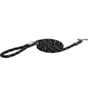 Rogz Rope Dog Lead Black