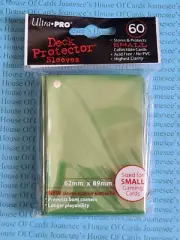 Ultra Pro Sleeves - Solid Green - SMALL (60) Deck Protectors (82682) 'Old style