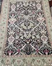 Persian Oriental Hand Knotted Floor Wool Rug Carpet Room Decor 186x125