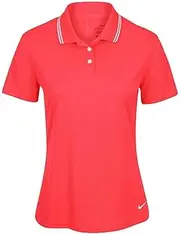 [Nike] Women's Polo Shirt 100% Polyester Golf BV0217 Pink (Large)