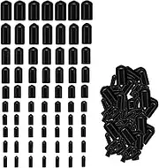 Rubber Screw Thread Protection, Rubber End Caps, Soft PVC End Caps, 248 Pieces, Round Flexible 2/2.5/3/3.5/4/5/6/7/8/9/10/11/12/13/14 mm for Screws PVC Pipes Electric Cables