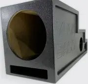 12” VENTED SUB BOX UNIVERSAL CENTER CONSOLE w/ MID/TWEETER CUTOUTS & CUP HOLDERS